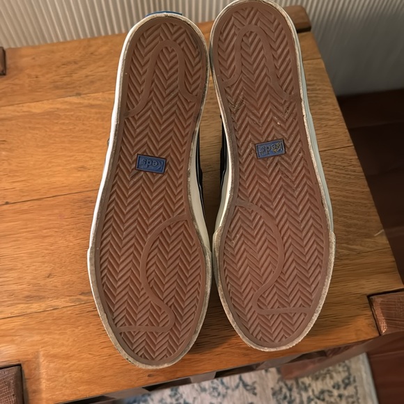 Keds Black Ankle Boots with White Soles - Picture 5 of 5